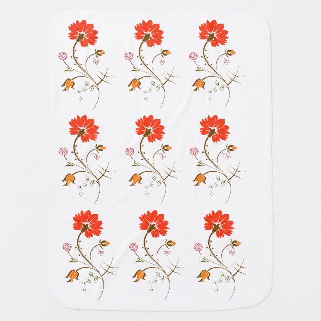 Baby Blanket Flower Design (Front)