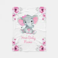 Personalized Nana's Quilted Plush Baby Blanket by deals A Soft Idea in Pink