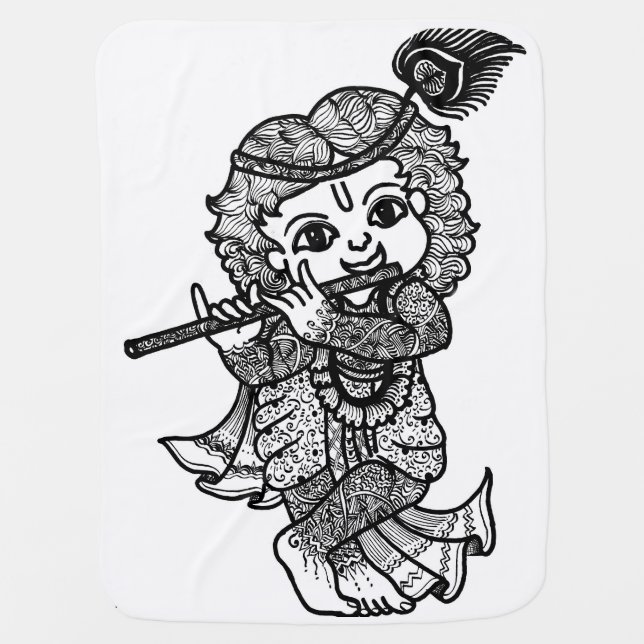 Baby Blanket Little Krishna (Front)