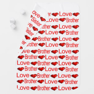 Baby Blanket Love Brother & Sister