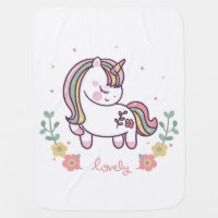 BABY BLANKET : LOVELY UNICORN