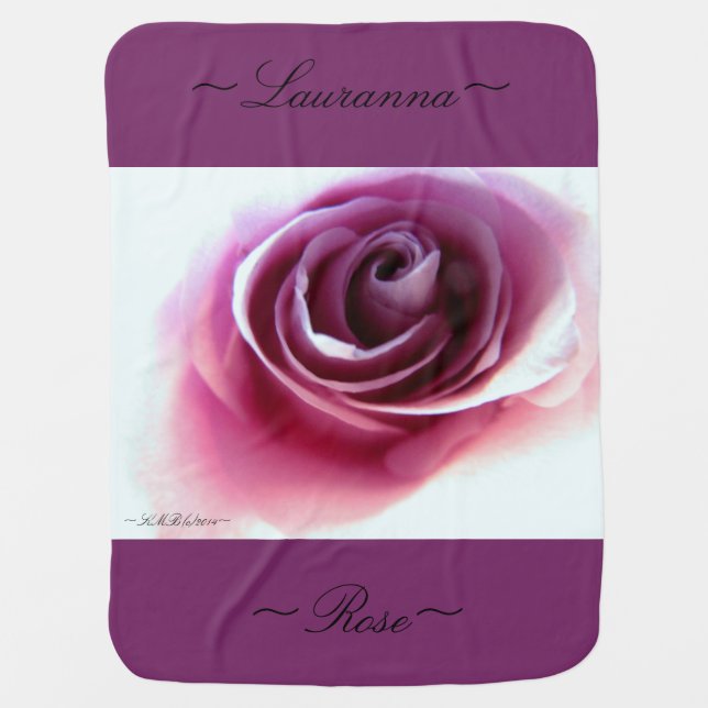 Baby Blanket (Magenta Rose Dream) (Front)