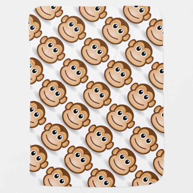 Baby Blanket/Monkey Stroller Blanket (Front)