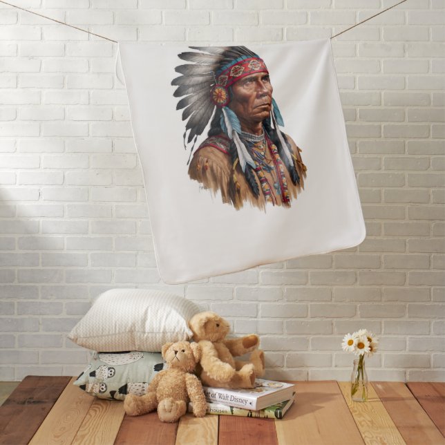Baby Blanket - Native Americans (In Situ)