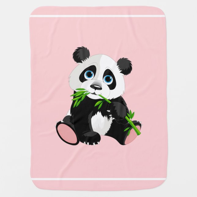 Baby Blanket-Panda Bear Baby Blanket (Front)