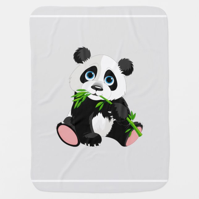 Baby Blanket-Panda Bear Blanket (Front)