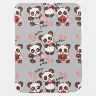 Baby Blanket, Panda Blanket, Baby Pandas Blanket