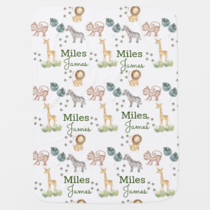 Baby Blanket Safari Theme