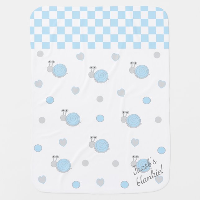 Baby Blanket "Snips & Snails" (Front)