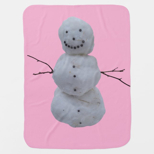 Baby Blanket – Snowman (Front)