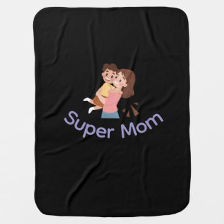 Baby blanket (super Mom design).