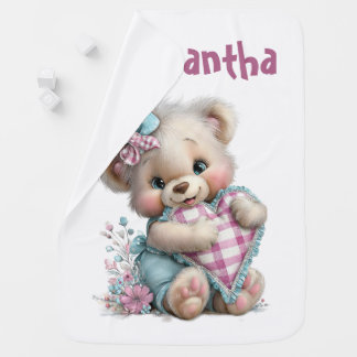 Baby Blanket Teddy Bear Baby Shower