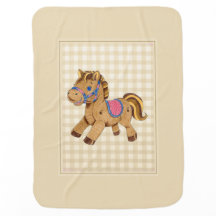 Baby Blanket Toy Horse