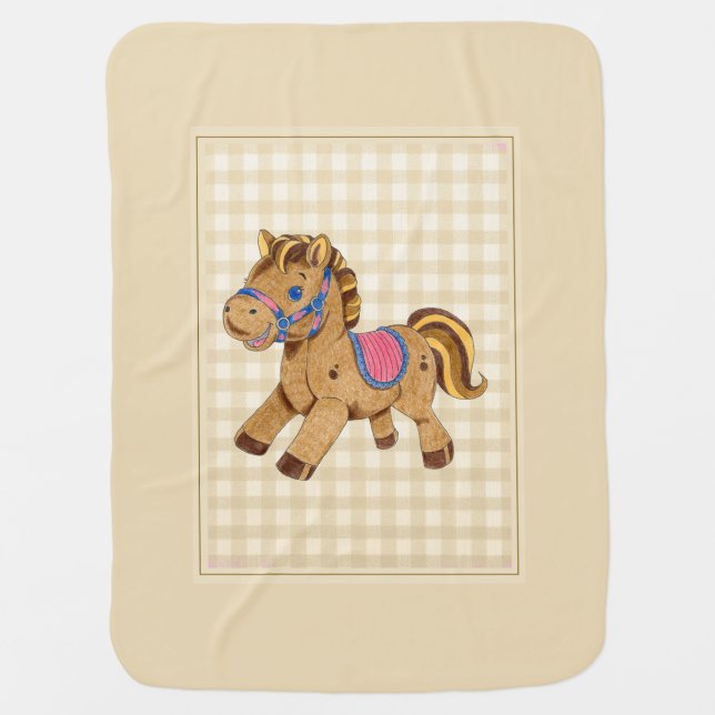 Baby Blanket Toy Horse (Front)