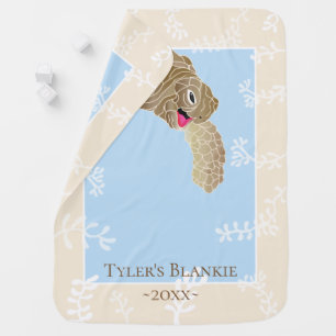 Baby Blanket "Turtle Undersea Blue"