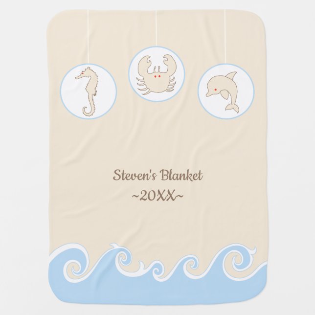 Baby Blanket "Under the Sea" (Front)
