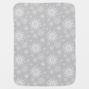 Baby Blanket-Winter Snowflakes Baby Blanket