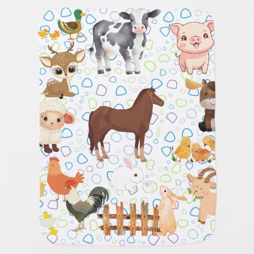 Baby Blanket with Animals 