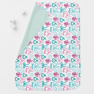 Baby blanket with bows