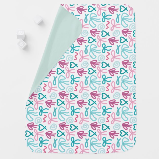 Baby blanket with bows (In Situ)