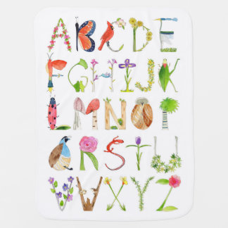 Baby Blanket - with South Carolina Nature Alphabet