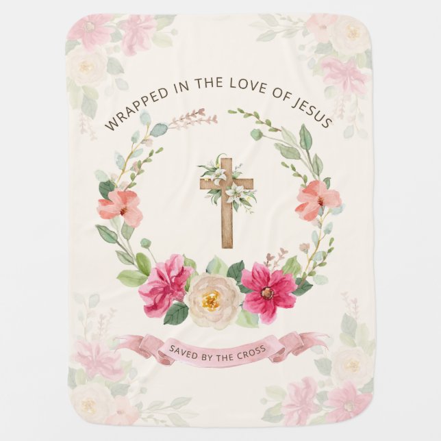 Baby Blanket | Wrapped in the Love of Jesus (Front)