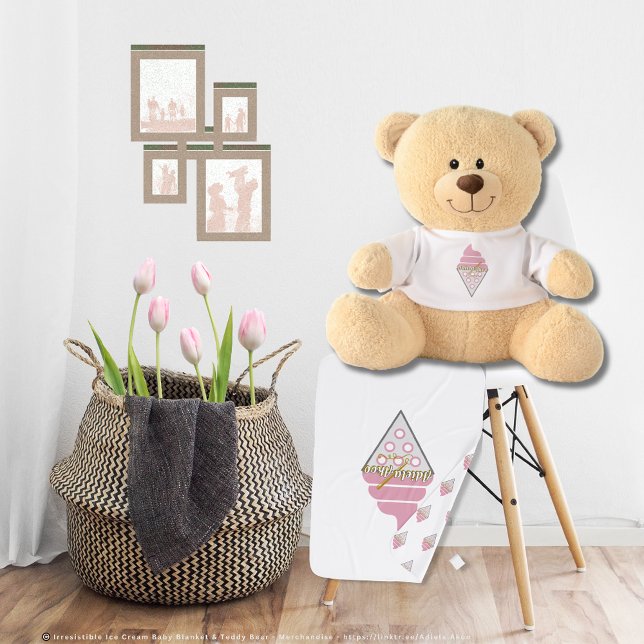 Baby Blankets Irresistible IceCream by Adiela Akoo (Irresistible IceCream Baby Blanket & Teddy Bear by Poet Adiela Akoo. Browse my store 4 mor fab finds)