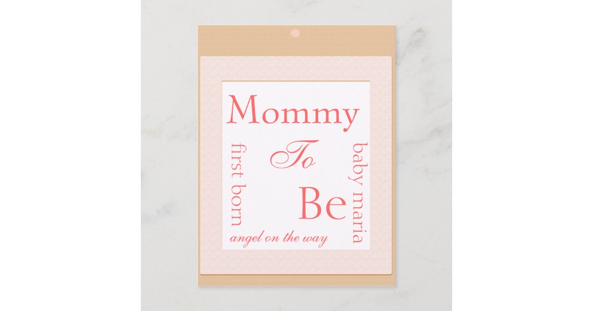 Baby block shower decoration invitation postcard | Zazzle