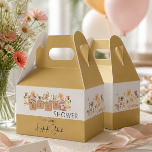 Baby Blocks, Bears, and Wildflowers Favor Boxes