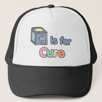 Baby Blocks C is for Cure Trucker Hat