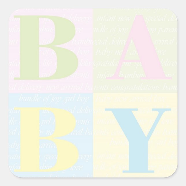 "BABY Blocks" Stickers (Front)