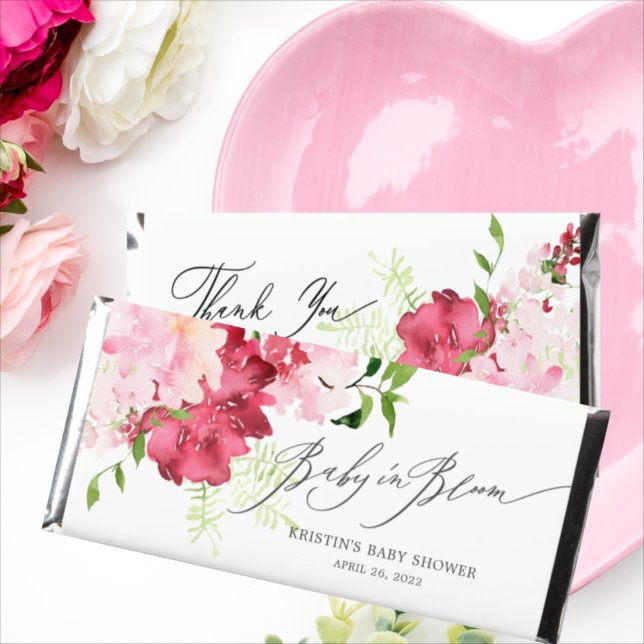 Baby Bloom Baby Shower Hershey Bar Favors (Creator Uploaded)