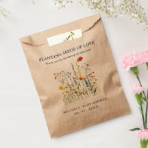 Baby bloom Baby shower Seed Packet Favors