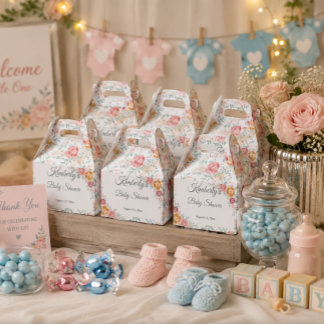Baby Blossom Celebration Favor Boxes