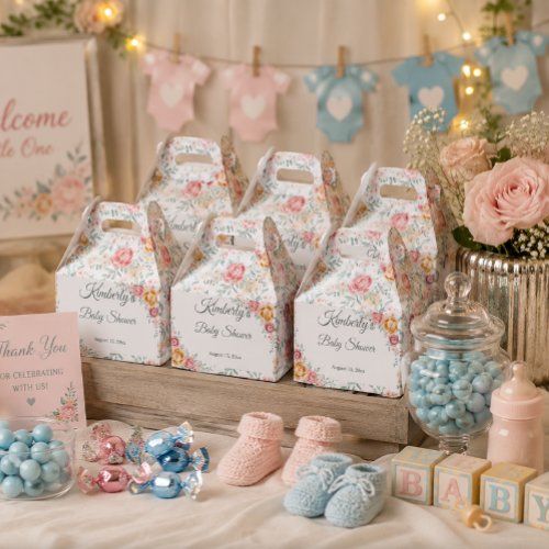 Baby Blossom Celebration  Favor Boxes