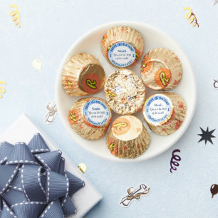 Baby Blue 1st Birthday Christian Faith Bible Verse Reese's Peanut Butter Cups