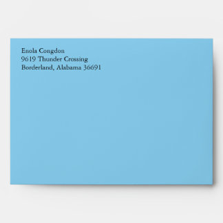 Baby Blue A7 5x7 Envelopes With Return Address