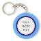 Baby Blue and Navy Photo Keychain