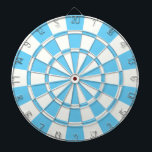 Baby Blue And White Dart Board<br><div class="desc">Baby Blue And White Dart Board</div>