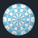 Baby Blue And White Dart Board<br><div class="desc">Baby Blue And White Dart Board</div>
