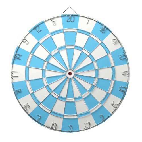 Baby Blue And White Dart Board