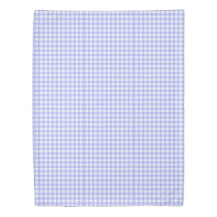 Baby Blue and White Gingham Check Beautiful Duvet Cover