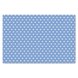 Baby Blue and White Hearts | Custom Tissue Paper