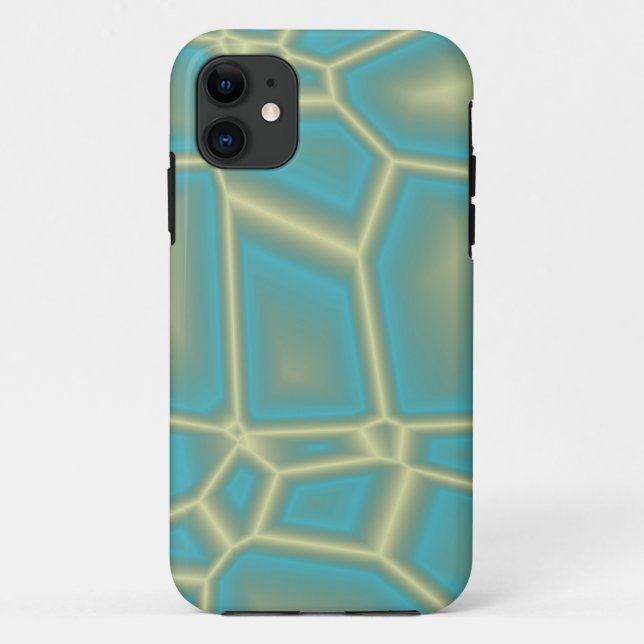 baby blue and yellow texture Case-Mate iPhone case (Back)