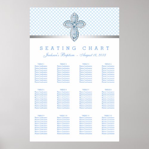 Baby Blue Baptism Seating Chart