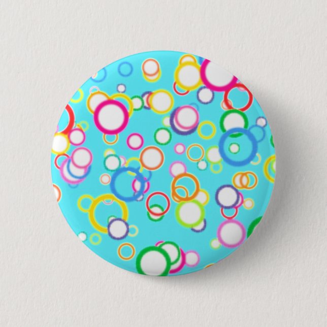 BABY BLUE BATH BUBBLES BUTTON (Front)