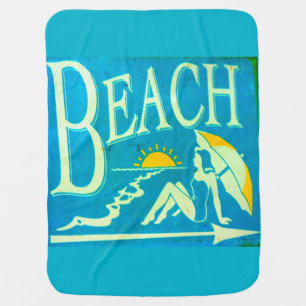 baby blue beach blanket