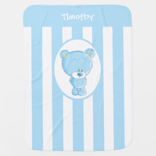 Baby Blue Bear Baby Blanket