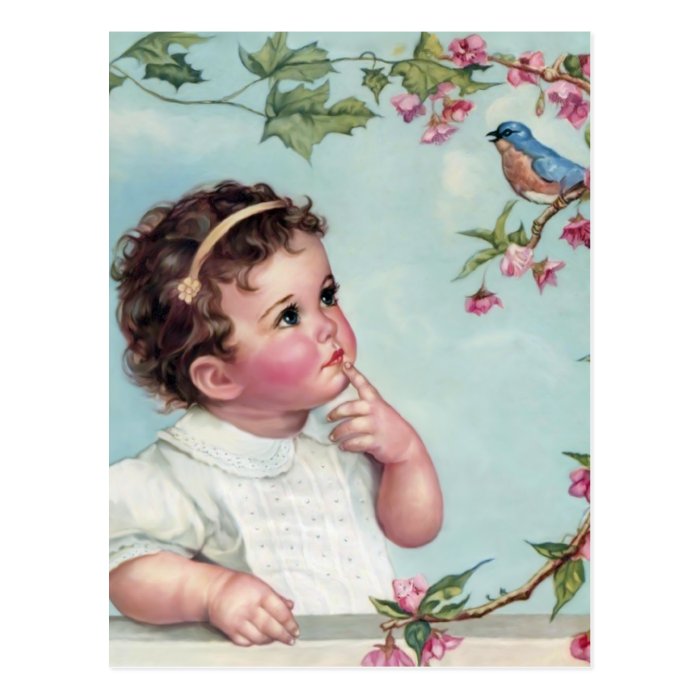 Baby Blue Bird Post Card