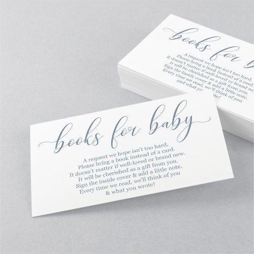 Baby Blue Book Request _ Baby Shower Invitation